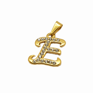 Dubai Perhiasan Emas Kalung Huruf <span class=keywords><strong>J</strong></span> Awal Stainless Liontin