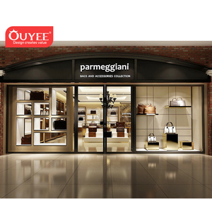 Arredamento per Vetrine di Boutique di Moda, Mobili in Legno per Negozi di Occhiali, <span class=keywords><strong>Scarpe</strong></span> e Borse, Decorazione e Design d'Interni per Negozi - Product Image 5