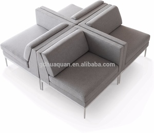 New Classic Public <strong>Sofa</strong> Set Sectional Office Fabric <strong>Sofa</strong> Livingroom Furniture with Shelf/tea Table <strong>Cheap</strong> <strong>Sofas</strong> - Product Image 4