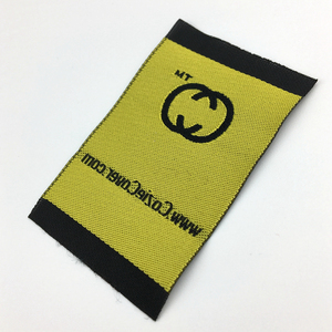 Chất Lượng Cao Nhãn Kích Cỡ Quần Áo Đen Trung Tâm Gấp Dệt Nhãn Kích Thước - Product Image 6