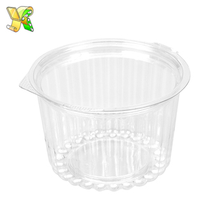 Pliable <span class=keywords><strong>saladier</strong></span> <span class=keywords><strong>transparent</strong></span> petit bol à salade en plastique avec couvercle - Product Image 1