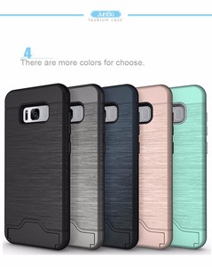 Con kickstand ranura para tarjeta nuevo caso para <span class=keywords><strong>Samsung</strong></span> Galaxy S8 caja del teléfono <span class=keywords><strong>celular</strong></span> TPU + PC <span class=keywords><strong>compra</strong></span> a granel <span class=keywords><strong>de</strong></span> - Product Image 6