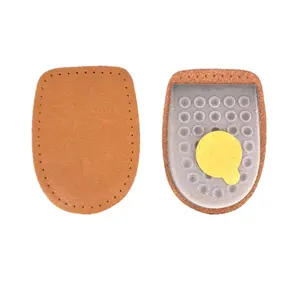 Height Increase Insoles M6 Soft EVA Breathable Leather Heel Spur Footcare Height Increase Insoles For Helps Relieving The Pressure And Pain