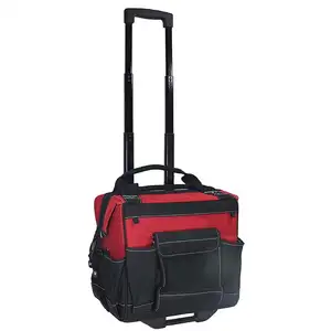 Large Capacity 18 In. Wheeled <strong>Tool</strong> <strong>Bag</strong> Trolley,Waterproof 600 Denier <strong>Rolling</strong> <strong>Tool</strong> <strong>Bag</strong> With Telescoping Handle - Product Image 1