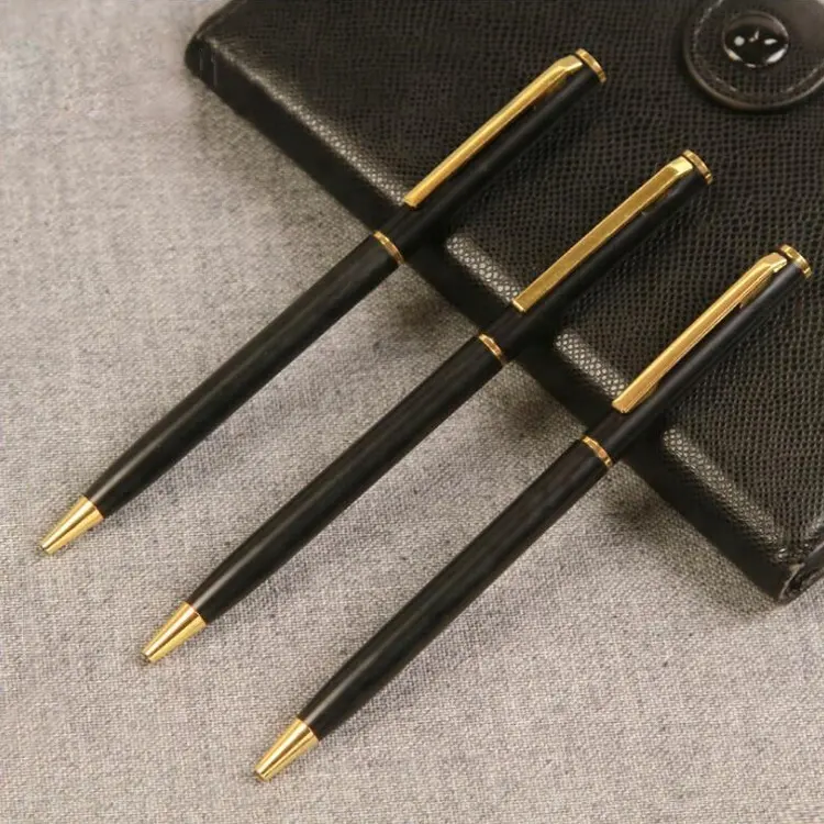 ثابتة فندق استخدام قلم حبر جاف معدني القلم الترويجية ضئيلة كرة دوارة القلم