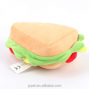 Juguete de peluche en forma de comida rápida para perros: chirriante / sándwich / papas fritas / palomitas de maíz para mascota - Product Image 2