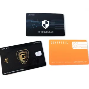 Profesyonel özel logo anti-hırsızlık bilgi baskı RFID NFC engelleme kartları