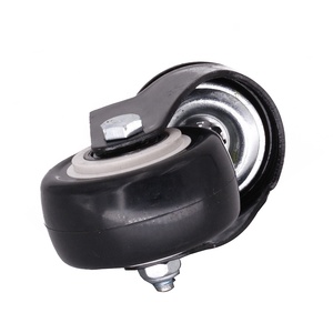 Roulette pivotante de meubles en PU/PVC de 1.5/2 pouces avec tige filetée de 40mm pour <span class=keywords><strong>table</strong></span> d'<span class=keywords><strong>application</strong></span> de meubles industriels - Product Image 3