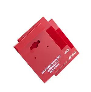Expositor de joyería de marca de alta calidad, tarjeta de soporte para pendientes de plástico de terciopelo con logotipo personalizado