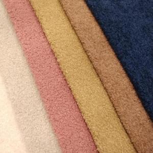 새로운 다채로운 부드러운 털이 berber 양털 양모 폴리 에스터 혼합 직물 여성 코트 - Product Image 2
