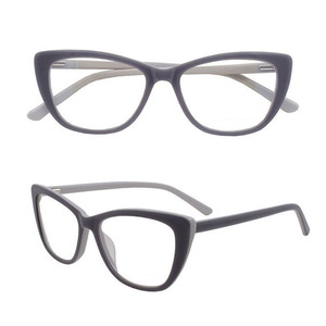 Mode chat forme montures de lunettes acétate anti lumière bleue lunettes - Product Image 1