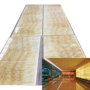 Retroiluminada de panel de pared de piedras preciosas precio amarillo miel ónix mármol - Product Image 1