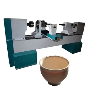 ATC cnc lathe wood machine for drilling turning pulling groove