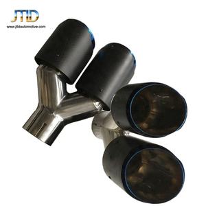 AK Serat Karbon Glossy Dual Outlet Exhaust Tip untuk Akrapovic Gaya - Product Image 5