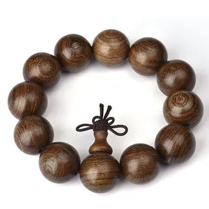 Religious Bracelets Handmade Tibetan Buddhist Wood Beads Prayer Wrist Bangles Bracelets Jewelry