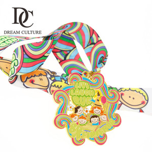 Placcato oro variopinto Germania sicuro da corsa medaglia per gli studenti dei bambini - Product Image 5