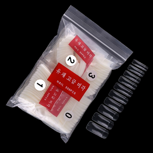 Vente chaude Faux Ongles Conseils Corée 500 pcs/sac Blanc Clair Naturel Ongles Français - Product Image 2