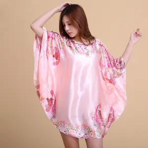 2019 Cheap Sexy Ice Silk Women Sleeping Dress Night Wear Pajamas