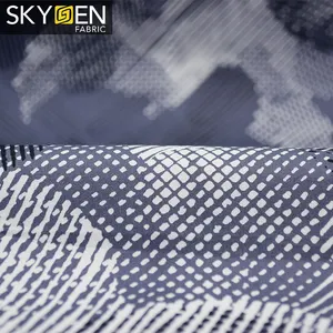 Skygen tejido liso suave satén vestido de los hombres camisa internacional jakarta de tela de algodón