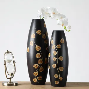 Multiple Shape European Style Polyresin Vintage Flower Vase Home Decor
