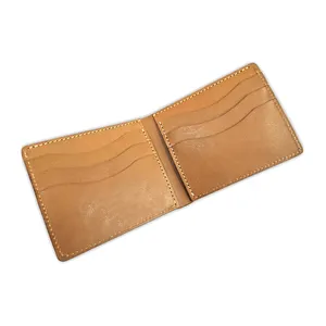 Fashion vegan leather wallet making machine durable leather wallet slim full grain leather wallet