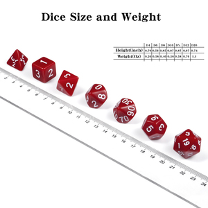 Juego de dados <span class=keywords><strong>RPG</strong></span> personalizados, 7 dados acrílicos con bolsa gratis para mazmorras y dragones, serie Pure para <span class=keywords><strong>juegos</strong></span> de mesa D & D - Product Image 5