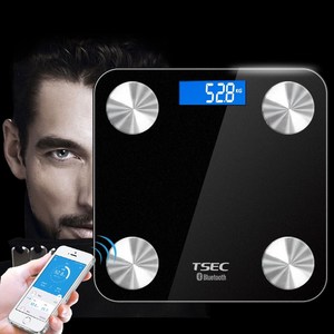 Bluetooth APP Digital <span class=keywords><strong>de</strong></span> alta precisión, pesaje inteligente <span class=keywords><strong>grasa</strong></span> <span class=keywords><strong>corporal</strong></span> <span class=keywords><strong>IMC</strong></span> escala <span class=keywords><strong>de</strong></span> peso cuerpo peso Báscula <span class=keywords><strong>de</strong></span> baño con - Product Image 1