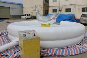 WINSUN Nuevo Juego Inflable Mecánico de Rodeo con Tiburón, Juegos Inflables para Fiestas en Venta - Product Image 5