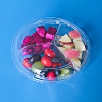 Hartelijke Vorm Doorzichtige Plastic Fruitsaladecontainer Voor Huisdieren