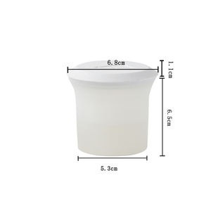 Cấp thực phẩm DIY biểu tượng tùy chỉnh đơn cực gấu hình dạng Ice Cube Maker Silicone Ice Cream bóng khuôn với bìa - Product Image 4