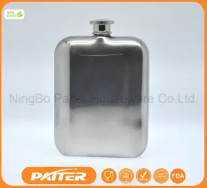 Nuovo prodotto della fabbrica direttamente 6 oz in acciaio inox hip flask