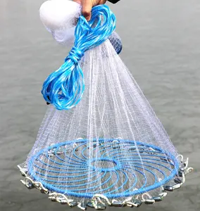 美式抽绳铸造网尼龙单色渔网与橄榄铅