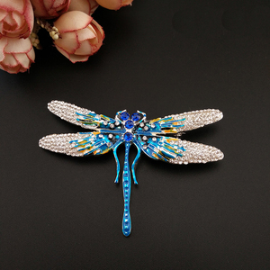 Nueva moda libélula Crystal joyería brillante broche <span class=keywords><strong>vintage</strong></span> hermoso broches para las mujeres accesorios de Navidad - Product Image 3