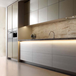 Meuble de cuisine modulaire au design moderne avec plan de travail <span class=keywords><strong>en</strong></span> marbre/laminé/résine, robinet, tiroir et panier – Mobilier de cuisine écologique - Product Image 2