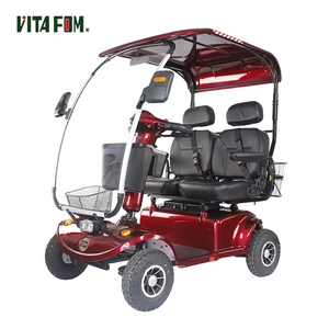 Venta al por <span class=keywords><strong>mayor</strong></span> de alta calidad de doble asiento movilidad discapacidad adultos Scooter eléctrico con dosel - Product Image 1