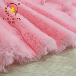 Fabric Wholesale Direct Rabbit Red Faux Fur Fabric