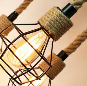 Dây Ánh Sáng Mặt Dây Chuyền Nghệ Thuật Hiện Đại Phong Cách Độc Đáo Đa Đầu Tiết Kiệm Năng Lượng Cây Gai Dầu Dây Đèn Cho Khách Sạn Sử Dụng - Product Image 4