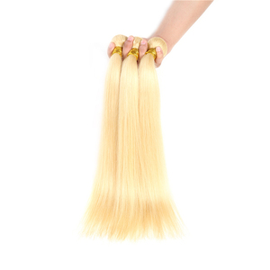 Alta calidad barato Bundle recta cutícula indio crudo del pelo humano Rubio <span class=keywords><strong>613</strong></span> - Product Image 3