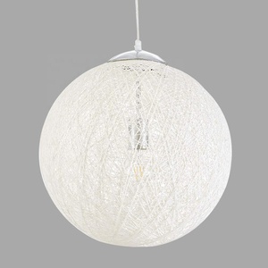 Modern <strong>String</strong> <strong>Paper</strong> Lampshade Ball Shape Spool Pendant Ceiling Lighting <strong>Lamp</strong> <strong>Shade</strong> - Product Image 3
