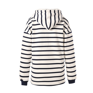 De alta calidad en blanco y negro a rayas de manga larga casual <span class=keywords><strong>sudadera</strong></span> de <span class=keywords><strong>chica</strong></span> - Product Image 1