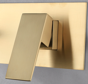 दीवार घुड़सवार बेसिन नल सिंक ब्रश सोने बेसिन नल नाली फर्श नाली मिक्सर नल - Product Image 3