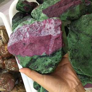 หิน Epidote ทับทิมดิบ,ธรรมชาติหยาบ - Product Image 6