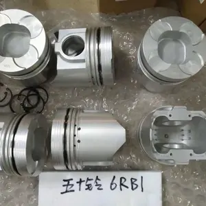 ISUZU 6RB1/6RB1T piston kit 1-12111-437-0, EX450 excavator diesel engine parts 1-2111-648-0