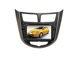 UPsztec navegación <span class=keywords><strong>GPS</strong></span> para coche para <span class=keywords><strong>Hyundai</strong></span> <span class=keywords><strong>Verna</strong></span> Android 14 REPRODUCTOR DE DVD para coche con wifi - Product Image 1