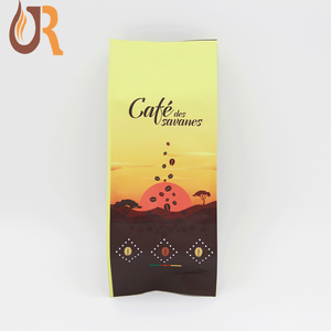 Papel de aluminio superficie mate café bolsa de frijol en polvo de embalaje de alimentos bolsa de escudete lateral <span class=keywords><strong>con</strong></span> válvula de bolsas de plástico - Product Image 1