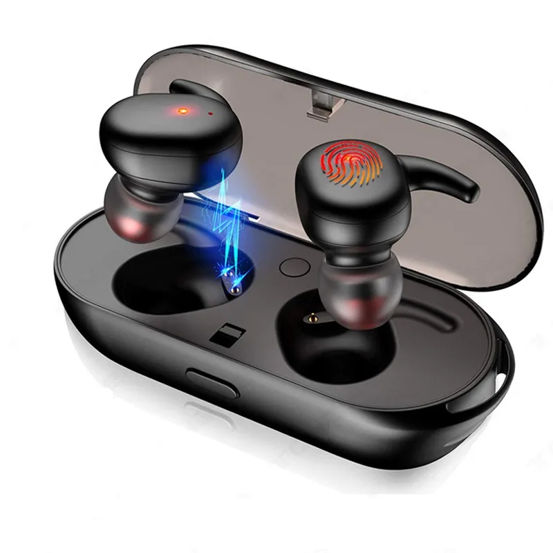 T2C TWS Wireless Mini Bluetooth Earphone For Xiaomi Huawei Mobile Stereo Earbud Sport Ear Phone With Mic Portable Charging Box