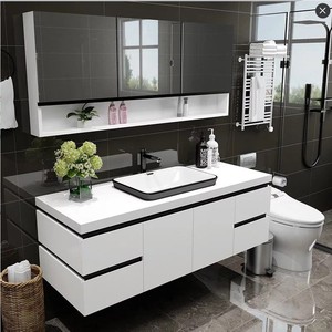 Tocador iluminado de lujo espejo de maquillaje dormitorio tocador de baño con música Altavoz Bluetooth, tocador de espejo de baño - Product Image 1