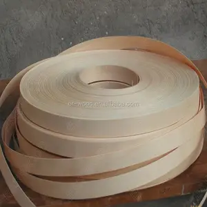 1mm madera de haya chapa bandas de borde rollo de cinta para muebles ribete