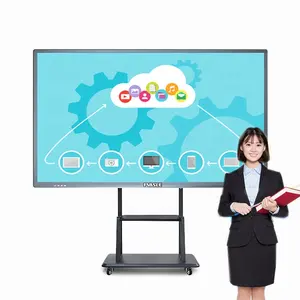 65 นิ้ว Interactive สมาร์ทไวท์บอร์ด Touchscreen All In One อุปกรณ์การศึกษา