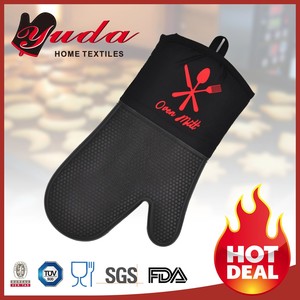 ALIBABA top vente non slip ignifuge pas cher four <span class=keywords><strong>mitaine</strong></span> pour cuisine et BARBECUE grill - Product Image 2